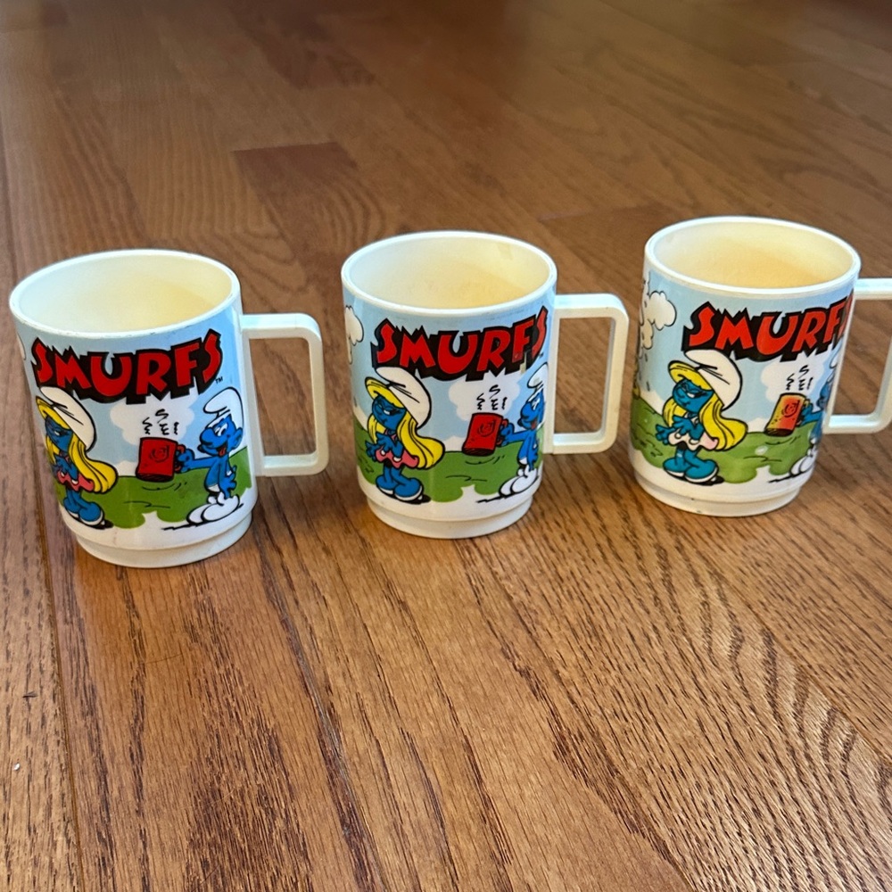 Vintage Smurfs Mugs